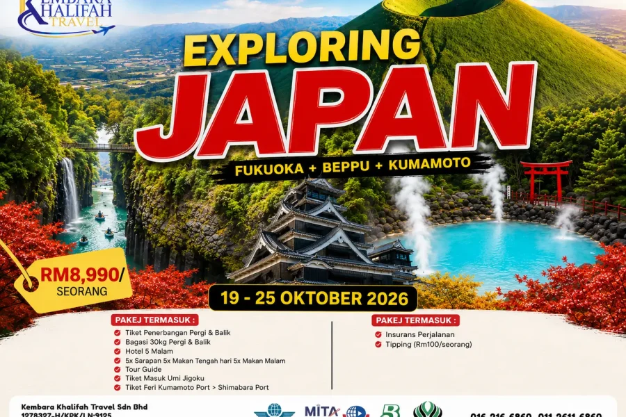 JEPUN | Fukuoka – Beppu – Kumamoto – Nagasaki